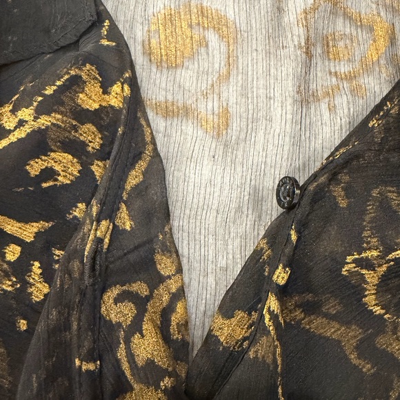 NWT Lauren Ralph Lauren Y2K Luxury 90’s Floral Mesh Wrap Blouse Size 8 Festival - Picture 12 of 17